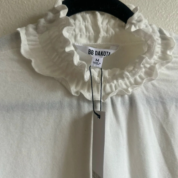B DAKOTA RUFFLE NECK SHIRT - Picture 3 of 4